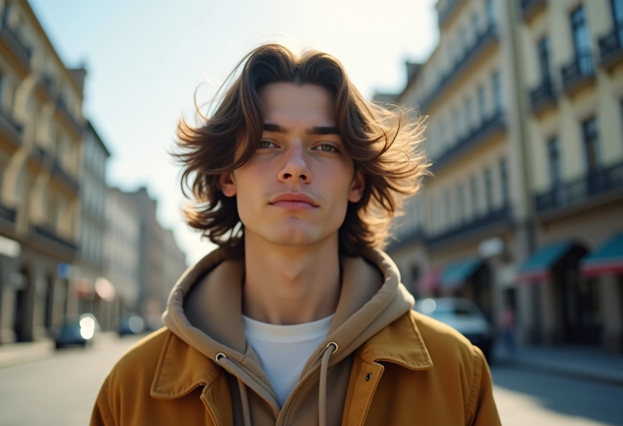 coupe de cheveux mi-longs pour homme 2024